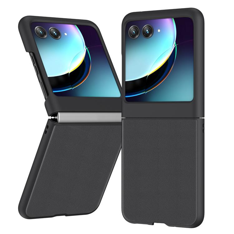 Applicable to Motorola razr40ultra mobile phone case plain leather blade lamb leather ultra-thin protective case leather case motorola razr 40 ultra