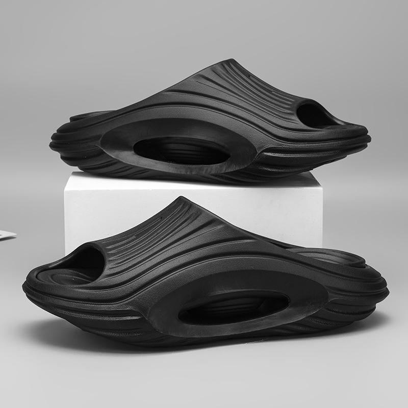 Högkvalitativa herrtofflor Inomhus Utomhussandaler Strand Bekväma Mjuka Tjocka Tofflor Herrskor Flip-flops Herr Hemtofflor