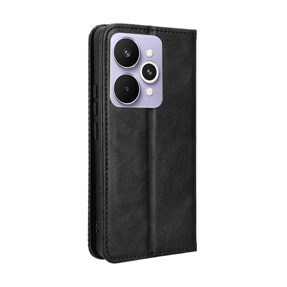For Realme 15 5G/Realme 15 Pro 5G Leather Case Wallet Stand Retro Texture Phone Cover