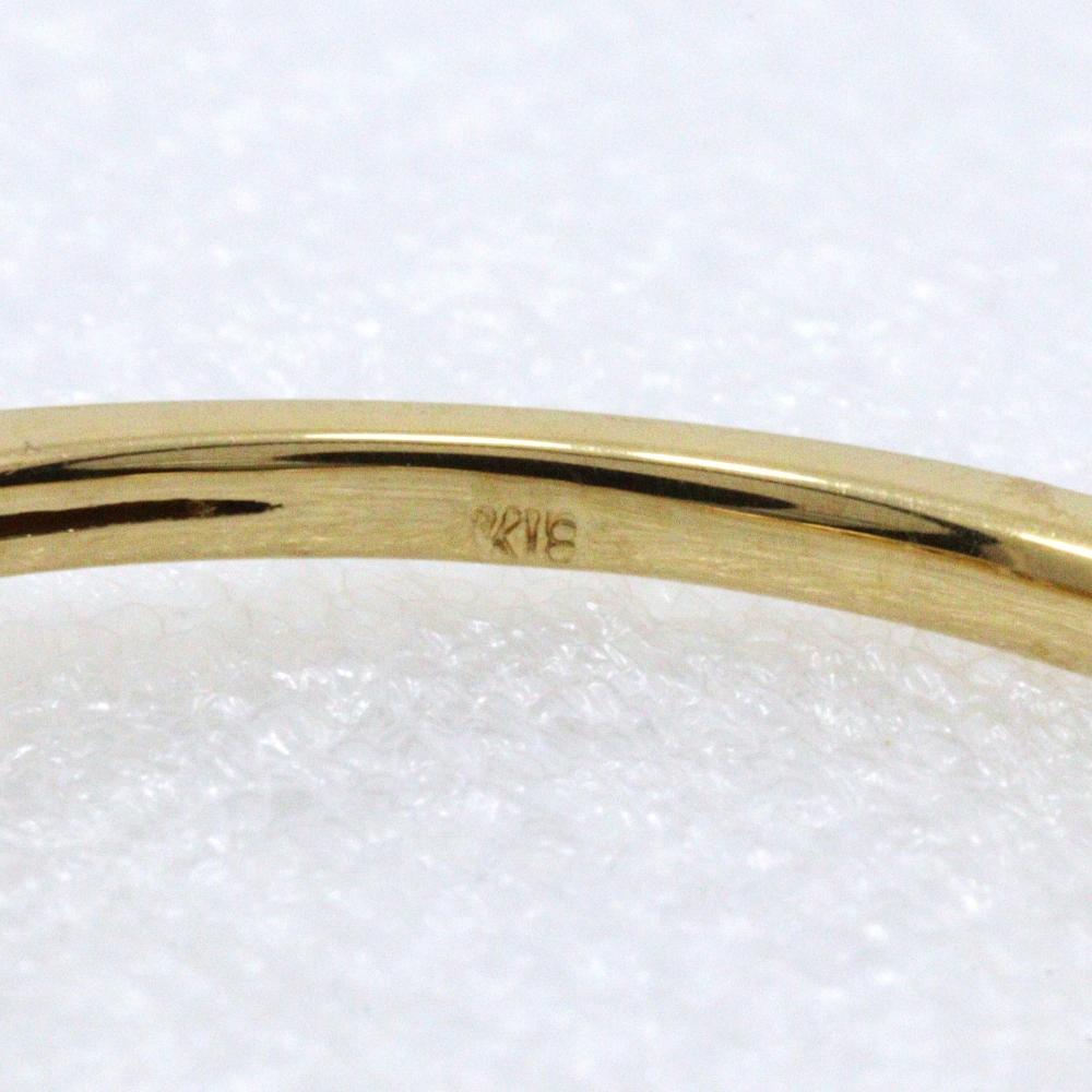 Ring K18 yellow gold/diamond #8.6(US Size) 1.8g Women Used