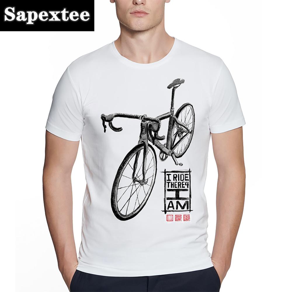 Bicycles MTB Print T Shirt Summer Men T-shirt Downhill Biking Print Casual Heartbeat Stimulation Exercise Male Harajuku Tshirt