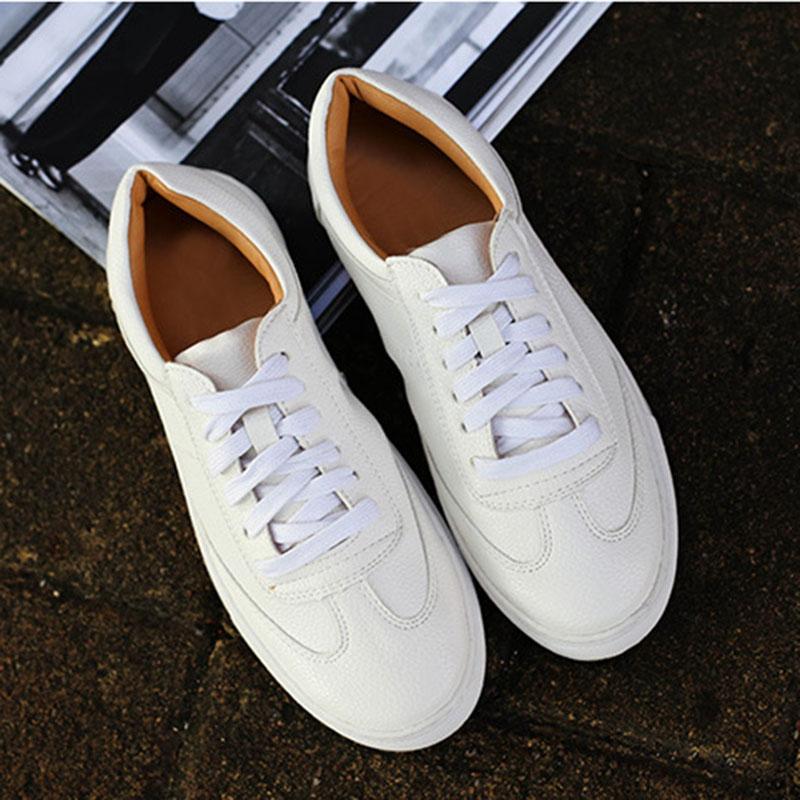 

Мода 35-43 Большой размер маленькие белые туфли для женщин на шнуровке лоферы повседневные противоскользящие мокасины балетки на плоской подошве с круглым носком на все случаи жизни 2025 6.5 белый