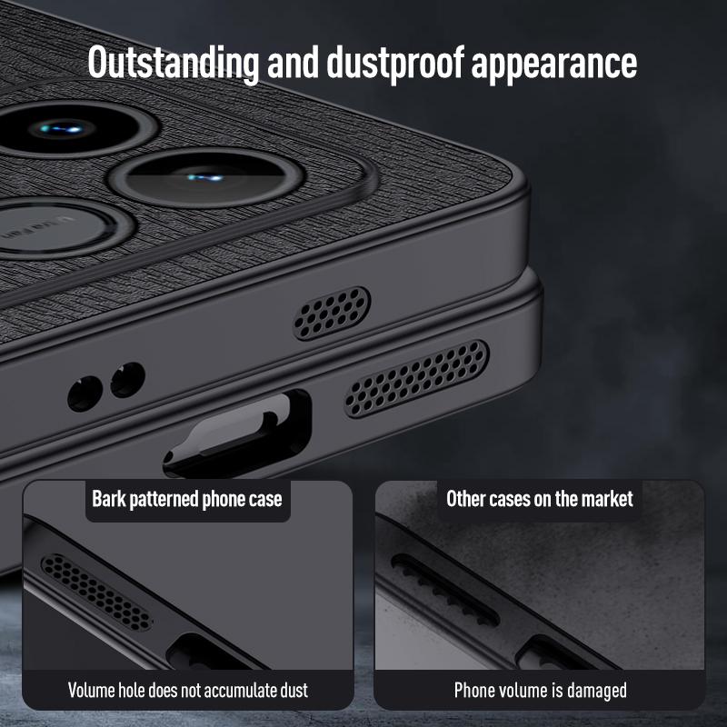 Luxury Tree Grain Leather Phone Case For Honor Win RT Shockproof Anti-fall Lens Full Protection Cover Bumper For Honor Win RT