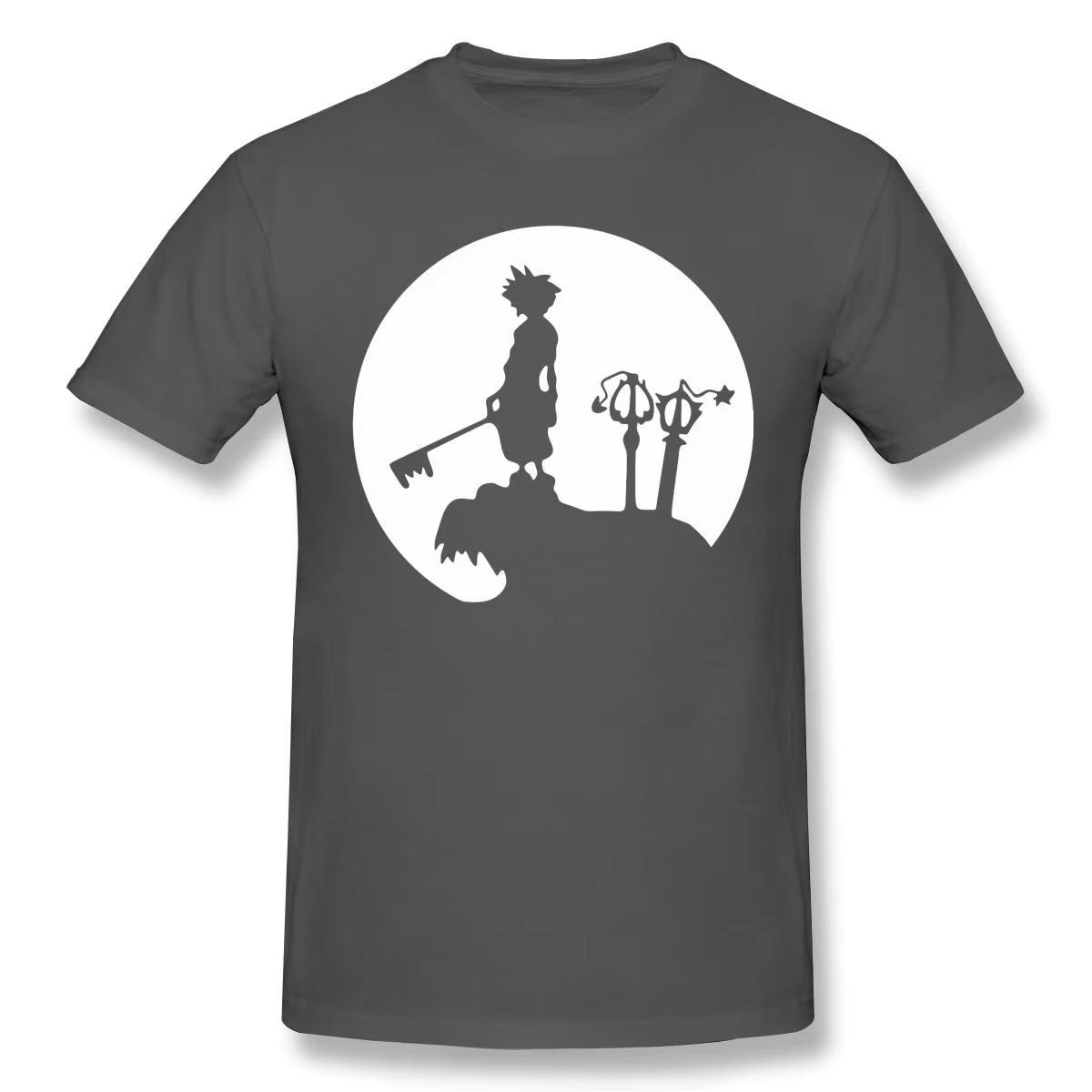 

Men s T-Shirt Sora Final Fantasy Printed Cotton Kingdom Heart High Quality T-Shirt Anime Funny Harajuku Streetwear T-Shirt 4XL