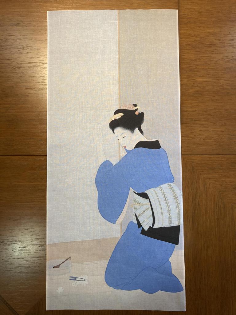 Tenugui (Japanese hand towel) from all times and places: Uemura Shōen, Late Autumn