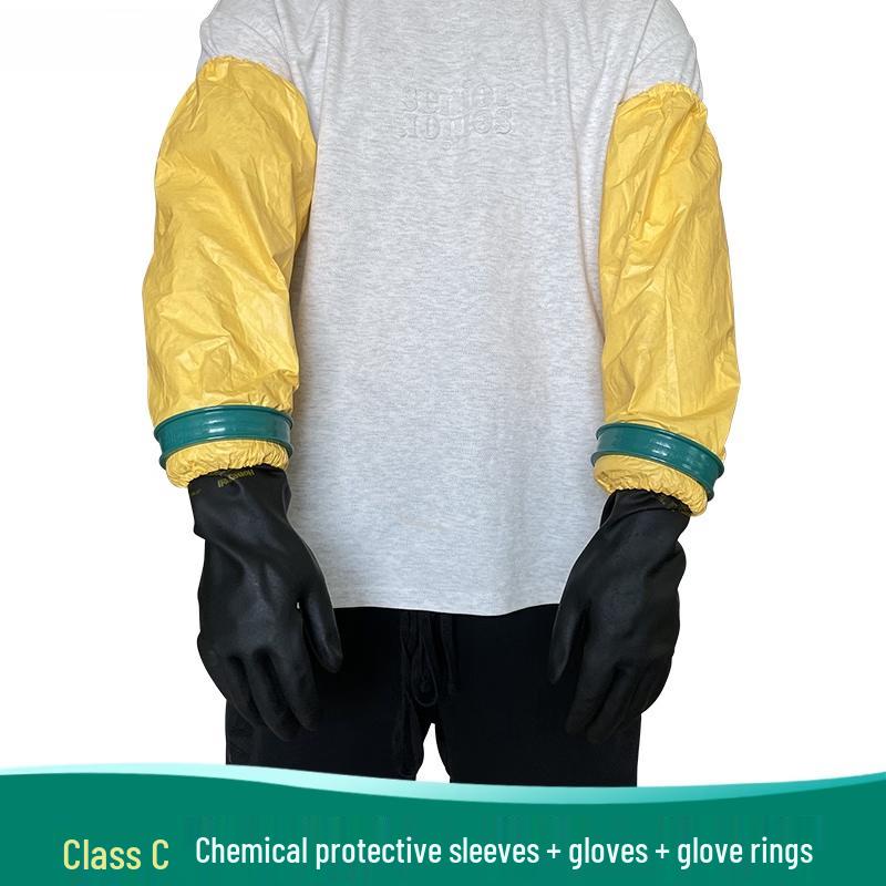 Jundingying Rubber Chemical Protective Gloves Set