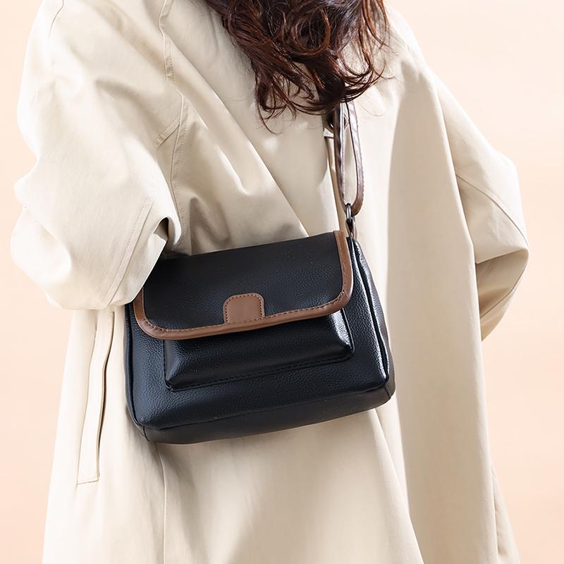 New High-quality Fashion Crossbody Flap Shoulder Bag Women PU Leather Small Handbag Messenger Purse Vintage Female Clutch Wallet