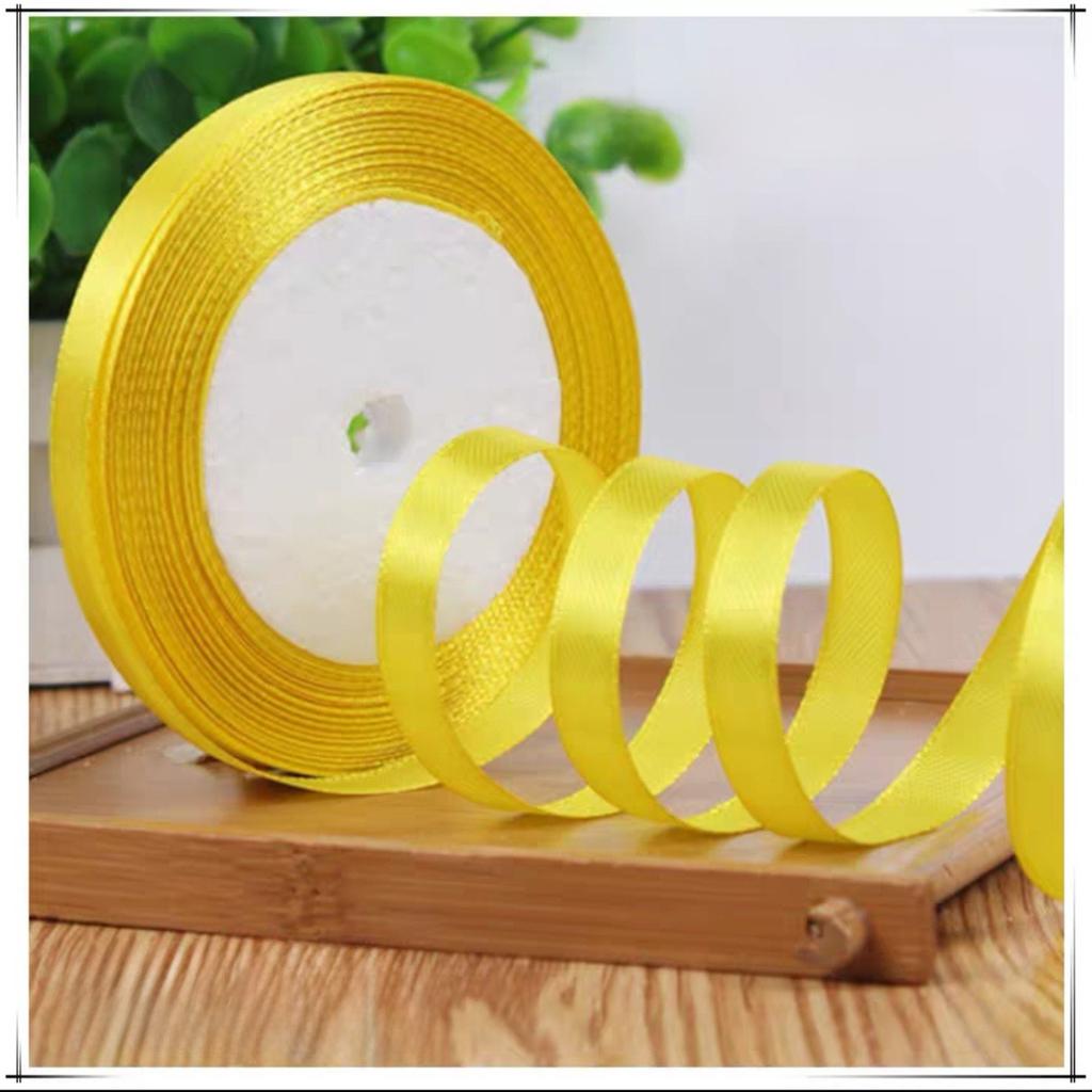 Wholesale 22 Meter/roll Stain Ribbon 1CM Polyester Ribbon for Gift Packing Wedding Party Decoration DIY Handmade Craft Supplies