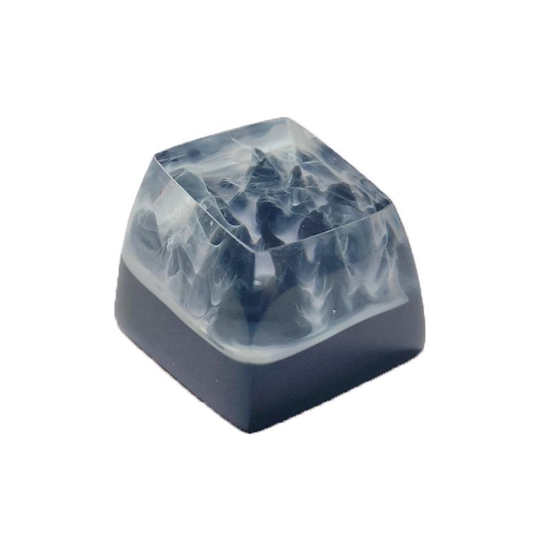 

Personalized Translucent Cherry Blossom Fuji Mountain Keycap темно-сірий