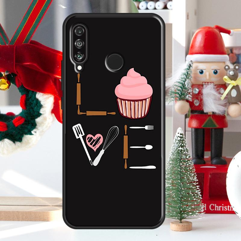 Baking Cook Chef For Huawei Nova 7i 8i 11i 12i 12s Y73 Y70 Y90 Y60 Y72 Y61 Y91 9 10 SE P30 Pro P40 Lite Case