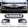 Front Bumper Fog Light Trim & Grille Vent Cover for 18-24 Golf 7.5/8