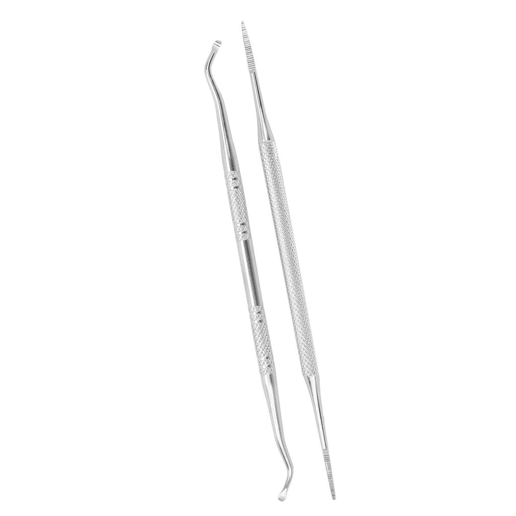 2pcs Ingrown Toenail File Lifter Professional Double Sided Stainless Steel Ingrown Toenail Cleaner Tool