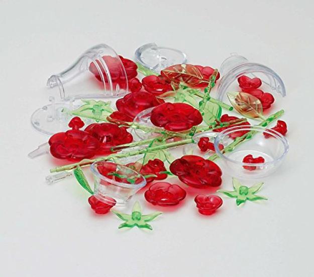 Crystal Puzzle 6 Rose Red 47-Piece