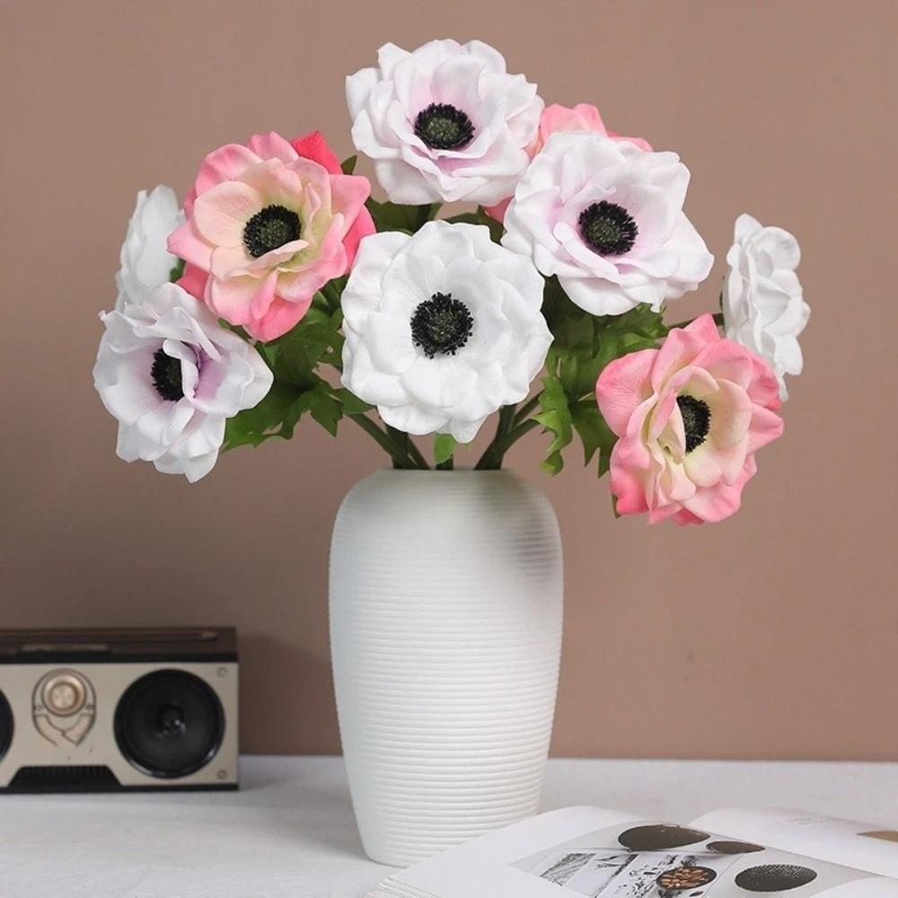 Lifelike Artificial Anemone Handmade Simulation Flowers Fake Flower Plants  Shopping Mall