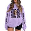 Unisex Lightweight Long Sleeve Neck Pullover Sweatshirt with Stylish Print