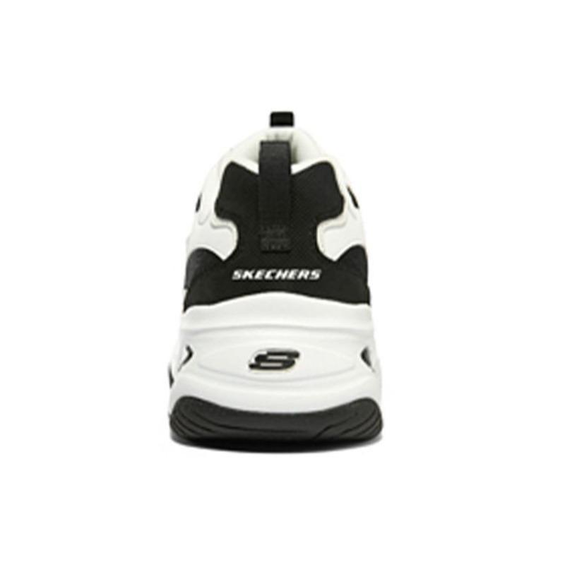 Skechers D'LITES 4.0 Men Low Top Dad Shoes Black White 894098-BKW