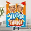 Blanket Throw Super V-Vlad Cosy And Plush Living Room Sofa Couch Childish N-Niki Birthday Gifts