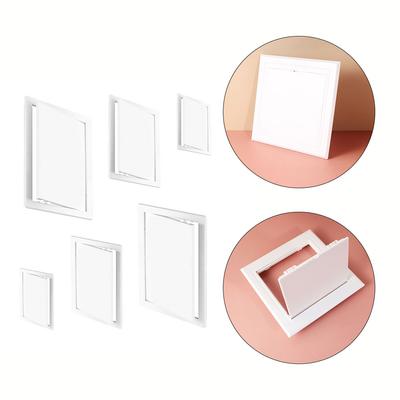 1pc Access Panel Inspection Hole Access Doors Wall Ceiling Hatch Cover Door Hinge Type Plastic Push-Type Inspection Port