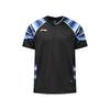 Li Ning Badminton Series Fashion Spliced Comfortable Quick-Dry Breathable V-Neck Sports T-Shirt Unisex Tops Black AAYW041-1