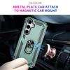 For Samsung Galaxy S25 Case PC+TPU Phone Cover with Rotary Ring Kickstand