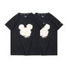 Li-Ning X Disney Gemeinsame Kung Fu Mickey Silhouette Druck Kurzarm T-Shirt Damen Oberteile Schwarz AHSQ144-1