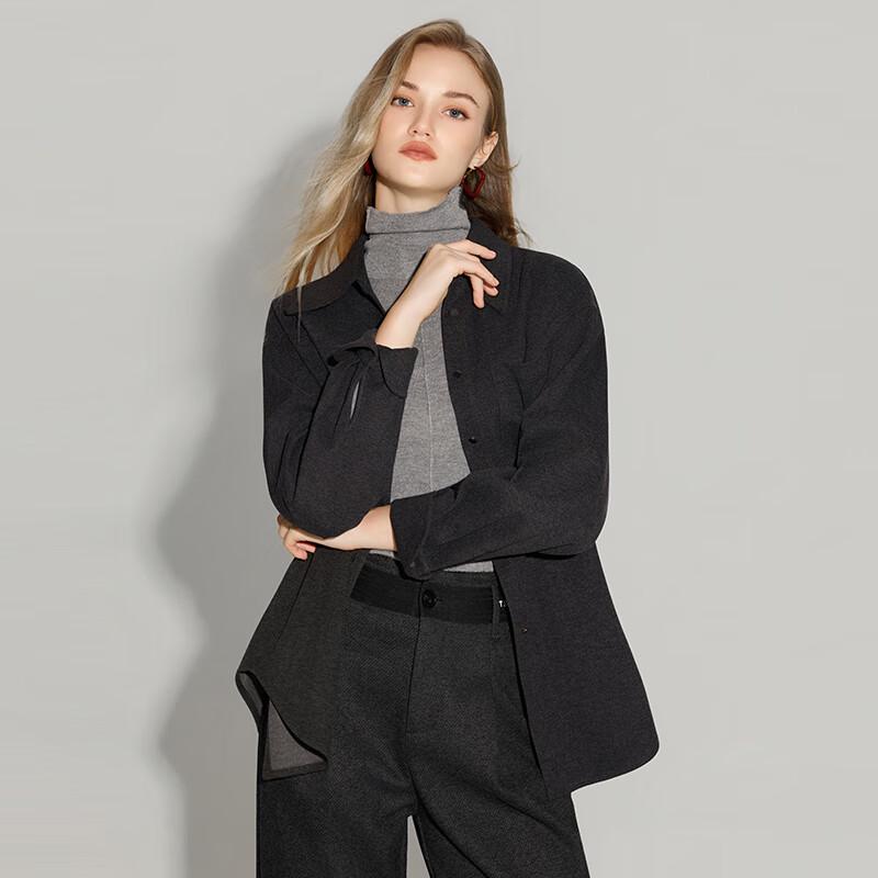 Women s Classic Lapel Long Sleeve Shirt S