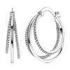 copper Serpentine Hoops Authentic Hoop Earring for Woman Bow Tie Zircon Earring Luxury Pendientes Fashion Jewellery