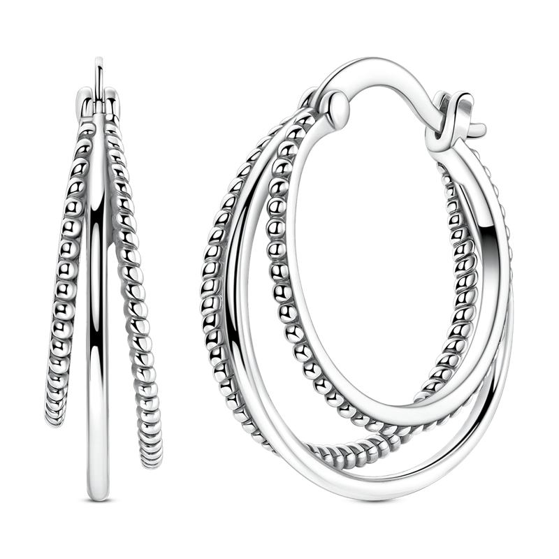 copper Serpentine Hoops Authentic Hoop Earring for Woman Bow Tie Zircon Earring Luxury Pendientes Fashion Jewellery