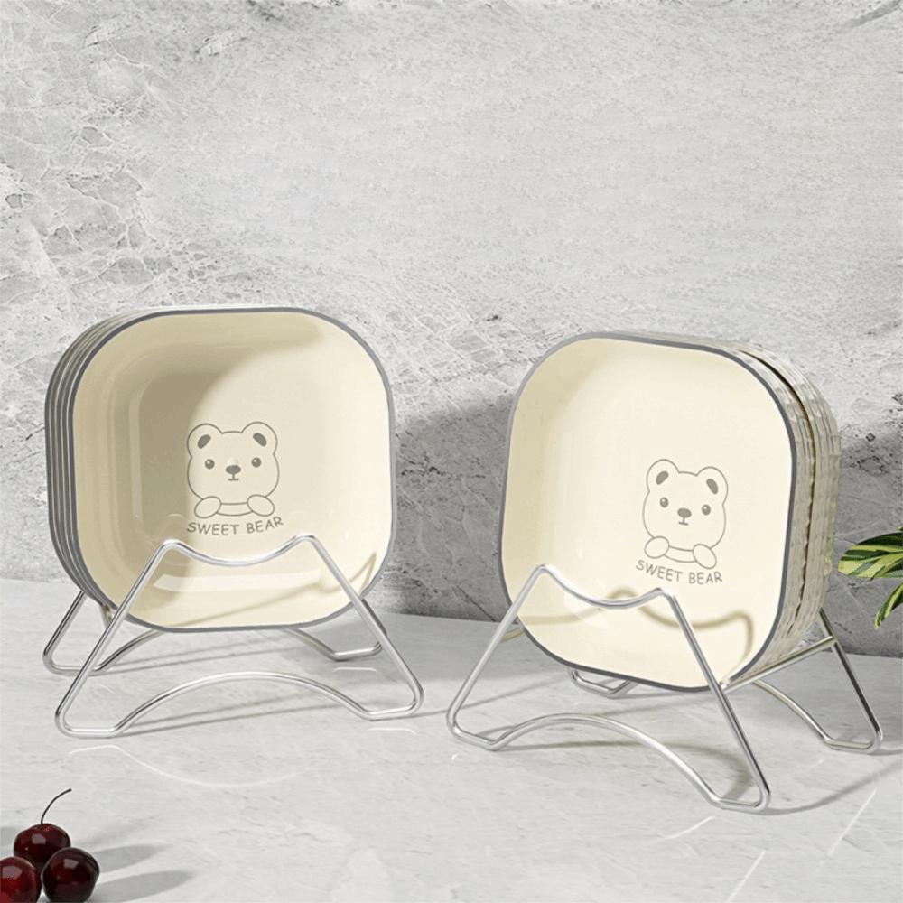 Square Fruit Plate PP Food Plate Multifunctional Spitting Bone Saucer Candy