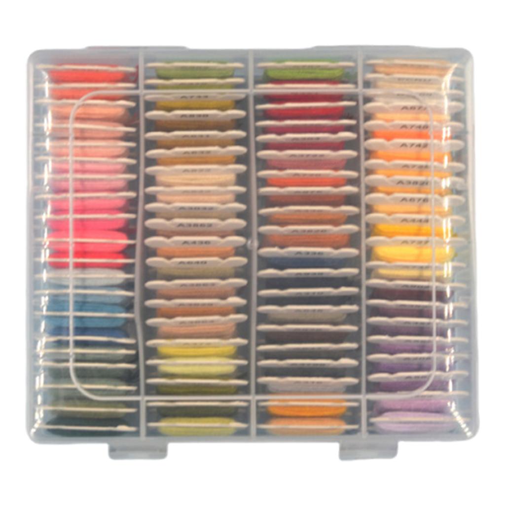 DIY Embroidery Thread with Organizer Box Cross Stitch Supplies Sewing Embroidery Thread Set for Halloween Christmas Mothers Day