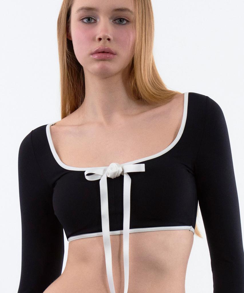 VINAJ Jenny Rose Big Ribbon Line Classic Bikini Bra (Black)