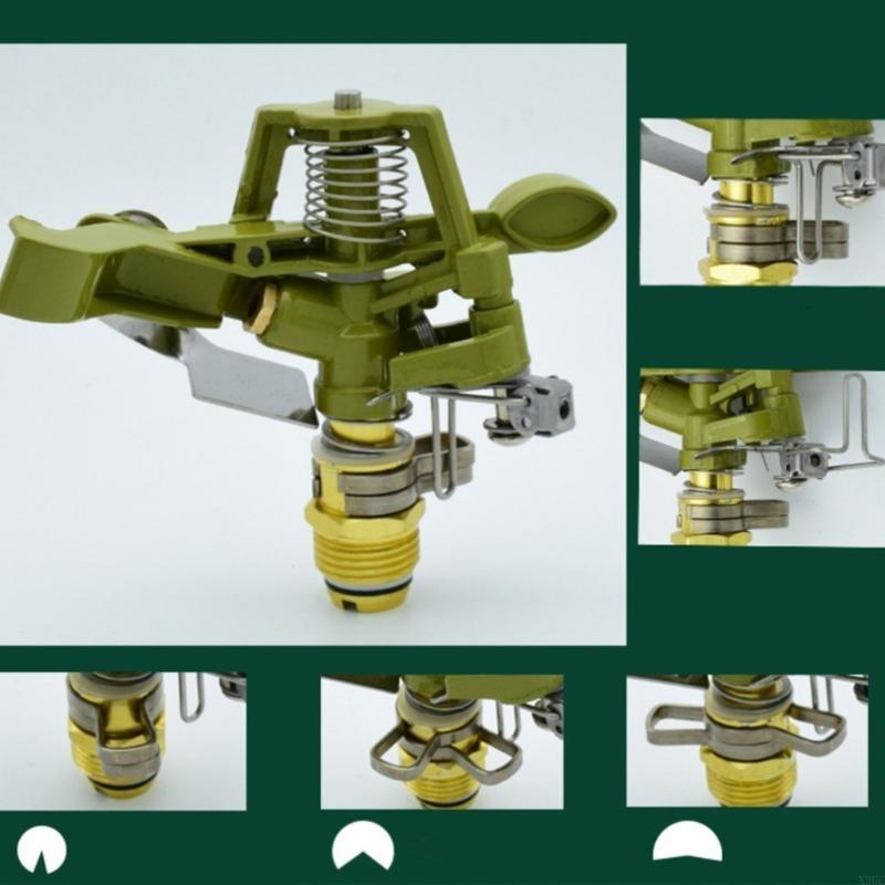 Metal Pulsating Sprinklers 360 Degree Rocker Arm Rotating Lawn Watering Sprinklers X3UC China Mainland