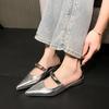 Fashion 2025 New Style Women's Summer Cover Slippers Fashion Metal Decoration Thick Heel Slide Shoes Comfort Style Footwear