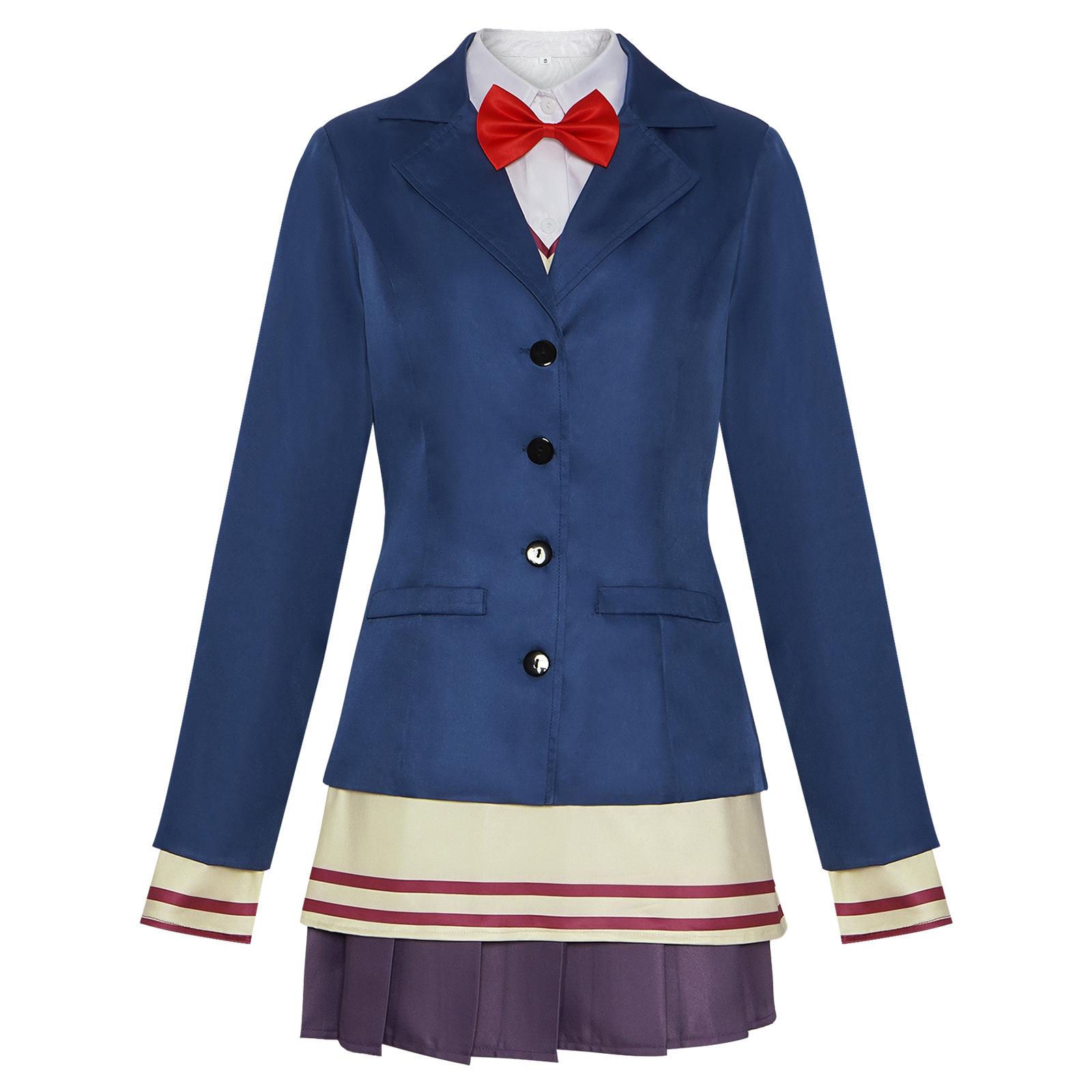 

6 шт. аниме Dandadan Aira Shiratori косплей костюм полный комплект женский костюм на Хэллоуин XS