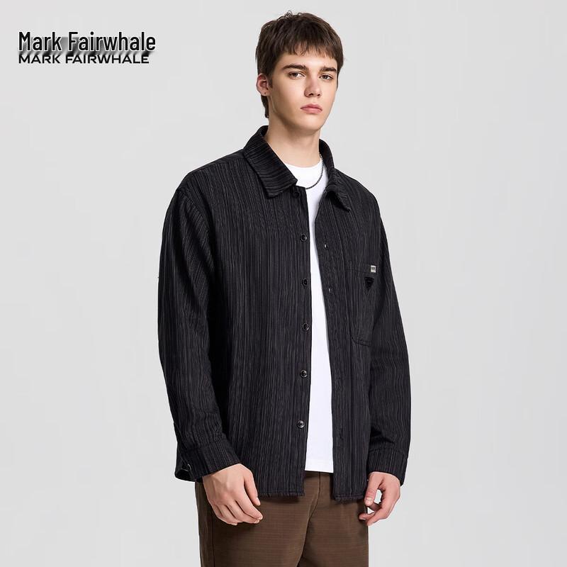 Mark Fairwhale Men s Japanese Style Slub Texture Workwear Shirt Jacket 3XL