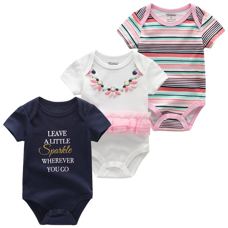 Baby Clothes Short Sleeve Cotton Baby Girl Clothes O-neck Cartoon Infantil Baby Boy Clothes Newborn Toddlers Jumpsuits Pajama Clothing Roupas De Bebe