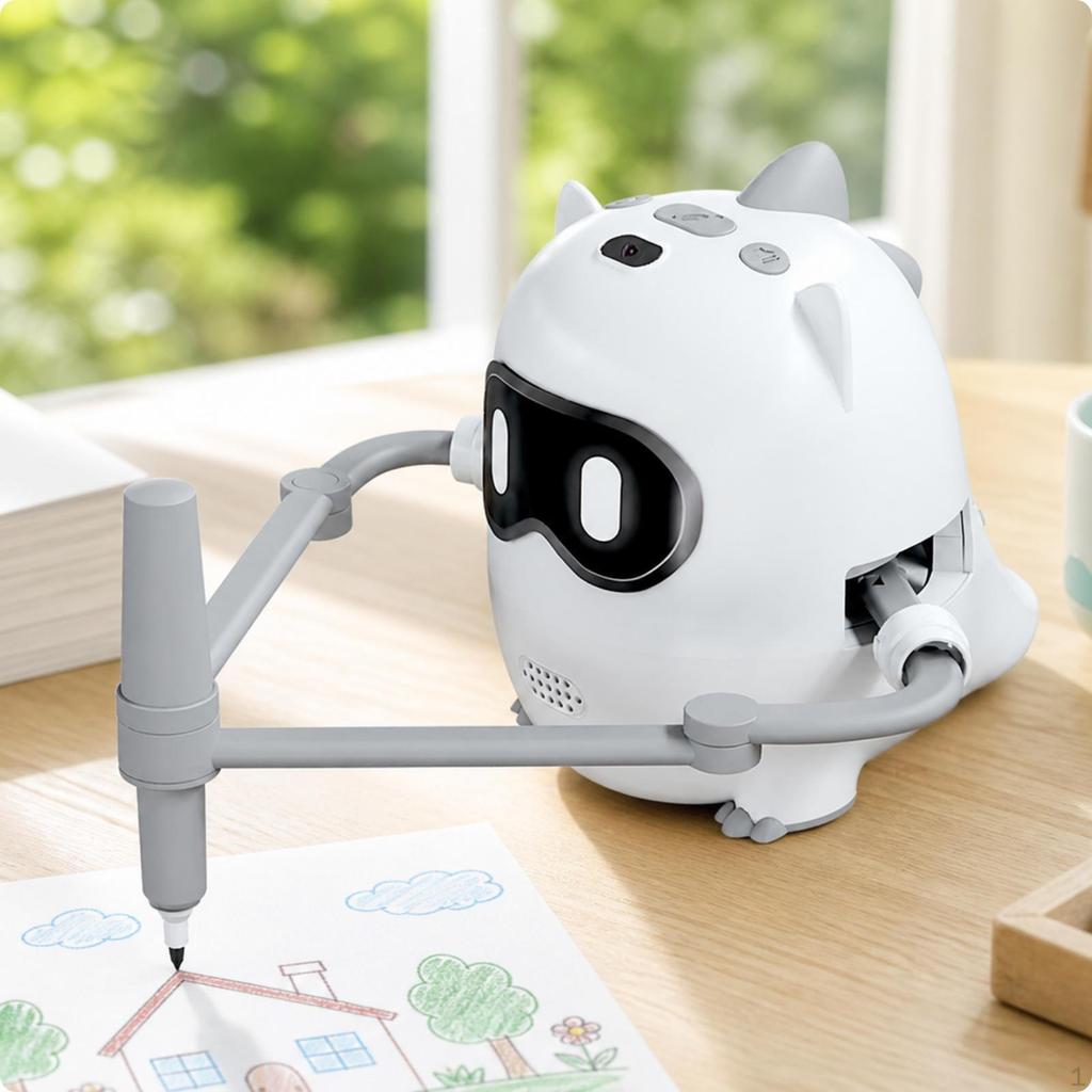 Drawing Robot with Cards Creative Pens Compact Robotic Artist for Beginners,