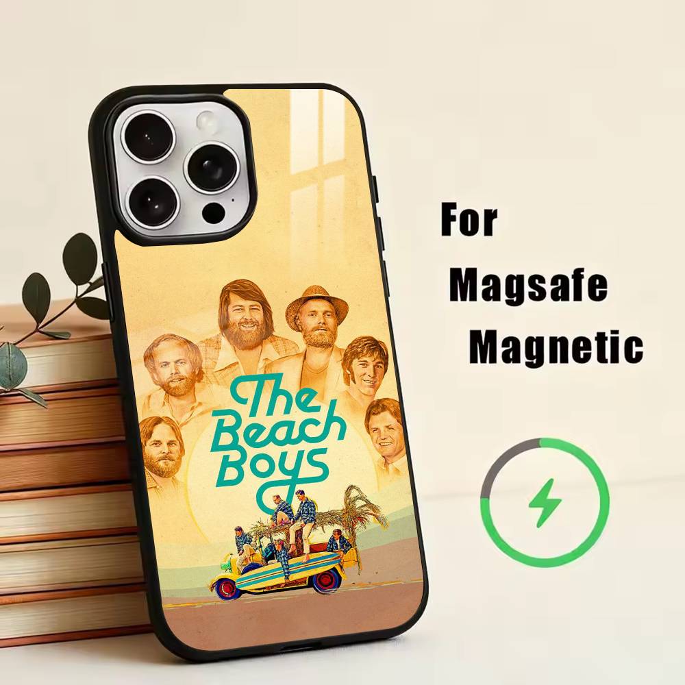The B-Beach Boys Phone Case For iPhone17,16,15,14,13,12,11 Plus,Pro Magnetic For Magsafe Wireless Charging