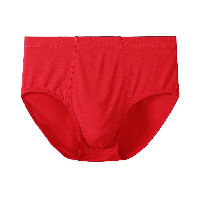 Men's High Waisted Triangle Underwear Middle-aged and Elderly Plus Size Underwear