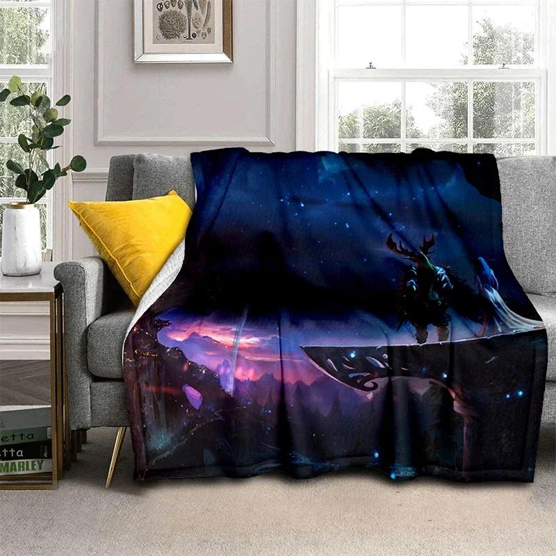 3D World Warcraft Super Burning Beauty Printed Blanket Creativity Super Soft Flannel Is Suitable For Sofa Or Bed Yoga Blanket