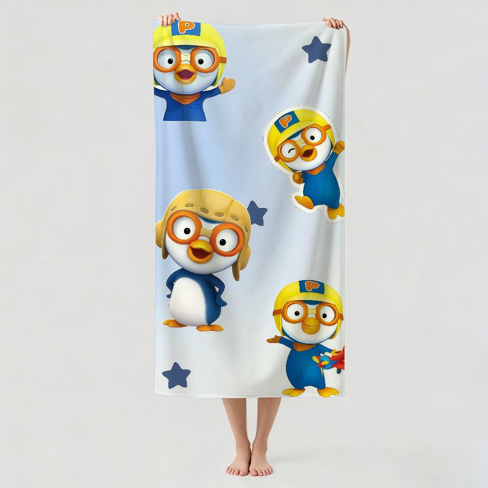 Cartoon cute P-PoroRos Towel Drying Bath Towel Applicable To Light Swimming Camping Yoga Beach Out