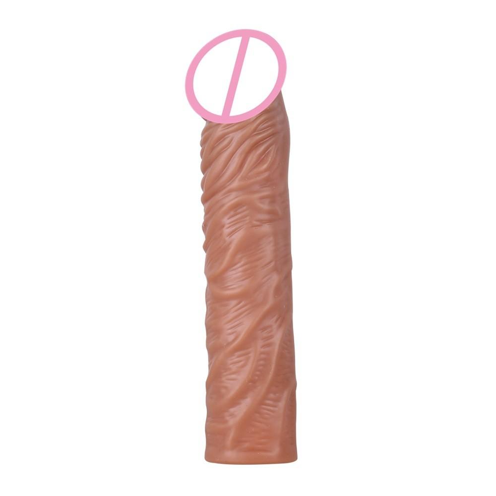 Penis  Reusable Delayed Ejaculation Condom For Men Adult Sex Toys Man Double Vibrator Penis Sleeve Cock Enlargement