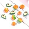 10Pcs Acrylic Pendant Avocado Orange Shaped Mini Pendant For DIY Handmade Earrings Bracelets Making Accessories Wholesale