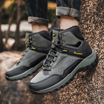 Automne et hiver nouvelles chaussures de randonnée d'extérieur grande taille chaussures de randonnée montantes chaudes et décontractées pour hommes spot