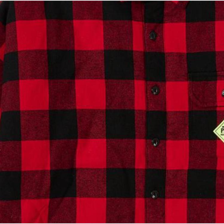 Palace Hardware Insulated Shirt Red Unisex Tops P25SHT044