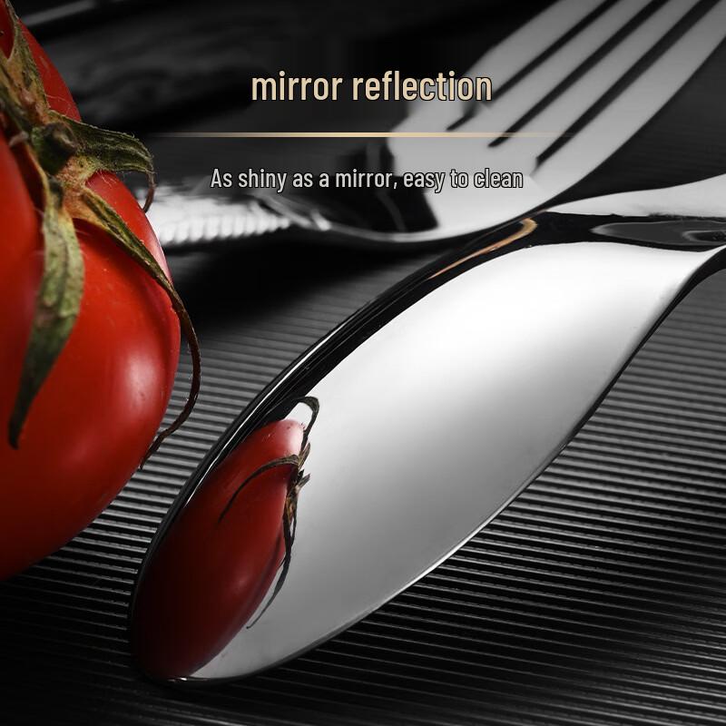 Dianrui'en Stainless Steel Fish Tail Embossed Spoons