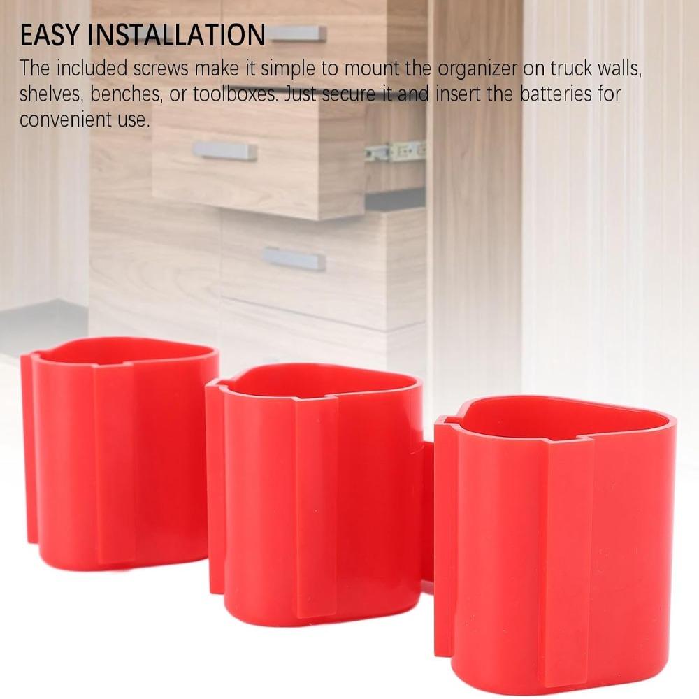 2pcs 12V Compatible Battery Tool Storage Holder Tool Storage Rack For Milwaukee M12