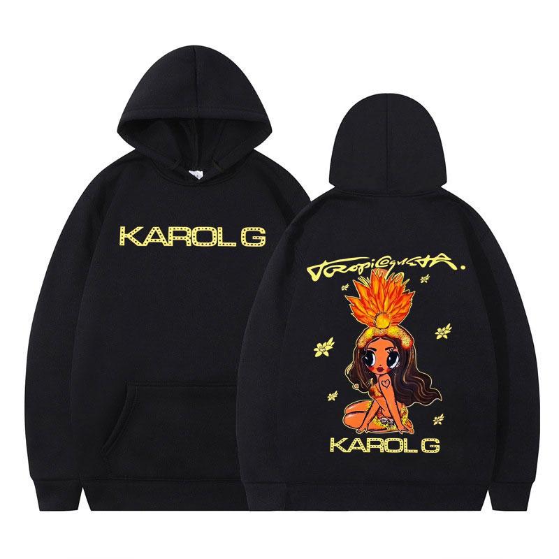 

Karol G Tropicoqueta 2025 Hot Sale Album Hoodie Men s Women Fashion Sweatshirts Autumn Winter Long Sleeves Casual Tracksuit Tops 3XL