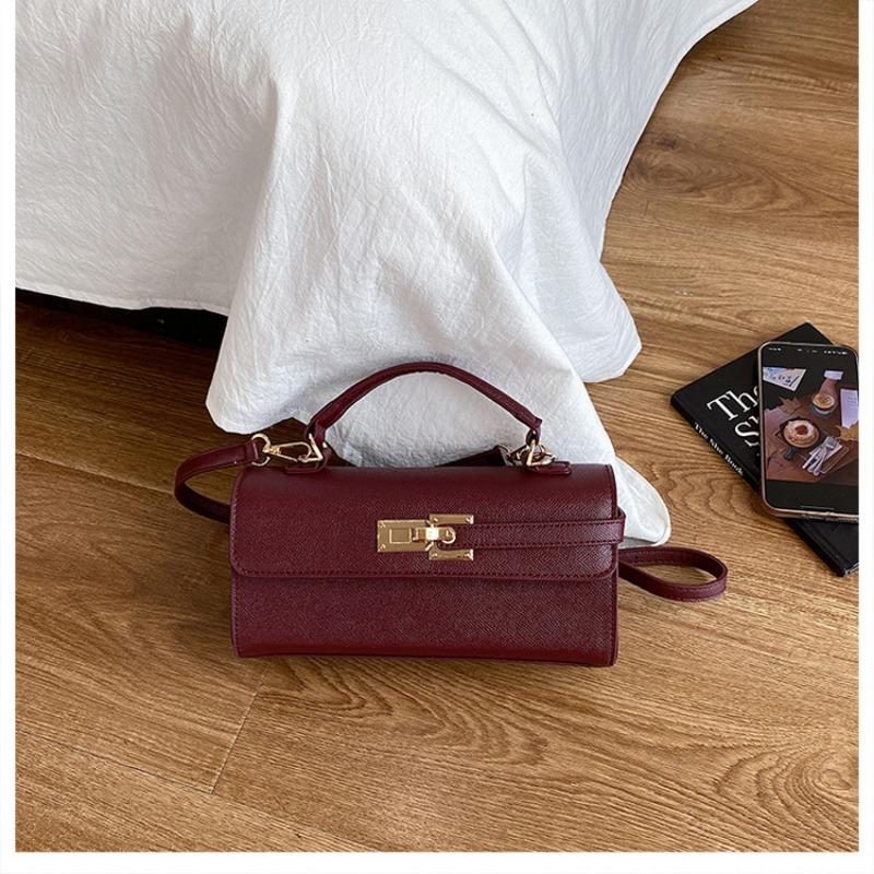 Portable Small Square Bag, Retro Crossbody Bag, High-end Commuting Trend Kelly Bag