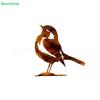 Corten Steel Robin Bird Statue - Weatherproof Rustic Metal Sculpture for Garden & Yard